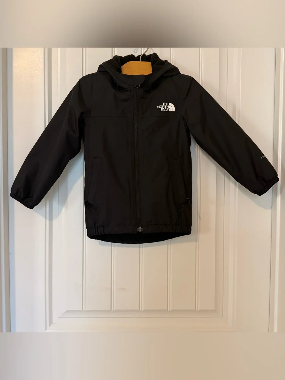 The North Face Toddler Warm Storm Rain Jacket Black 3T Waterproof Fleece Lined
